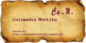 Csizmadia Montika névjegykártya